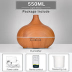 Wood Grain Aromatherapy Essential Oil Diffuser