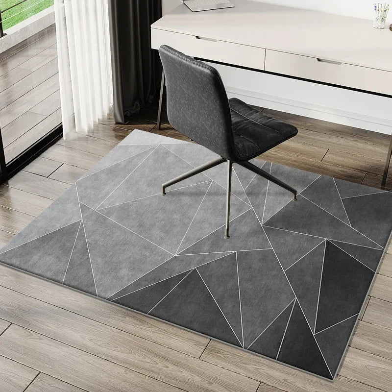 VIKAMA Striped Polyester Floor Mat for Home Use