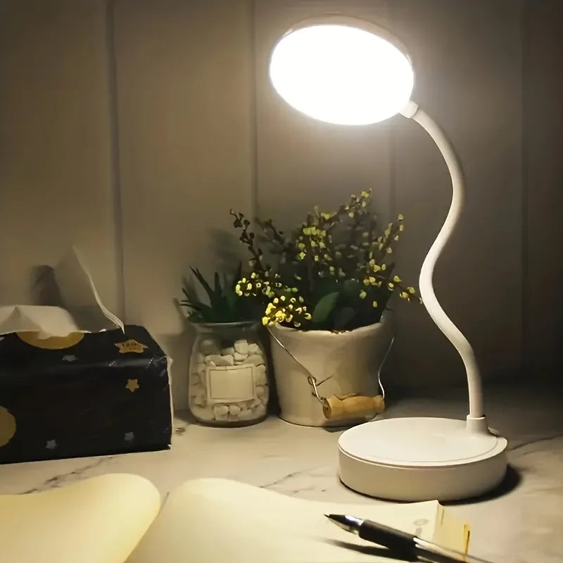 LED Desk Lamp with 3-Level Dimmer and USB Power