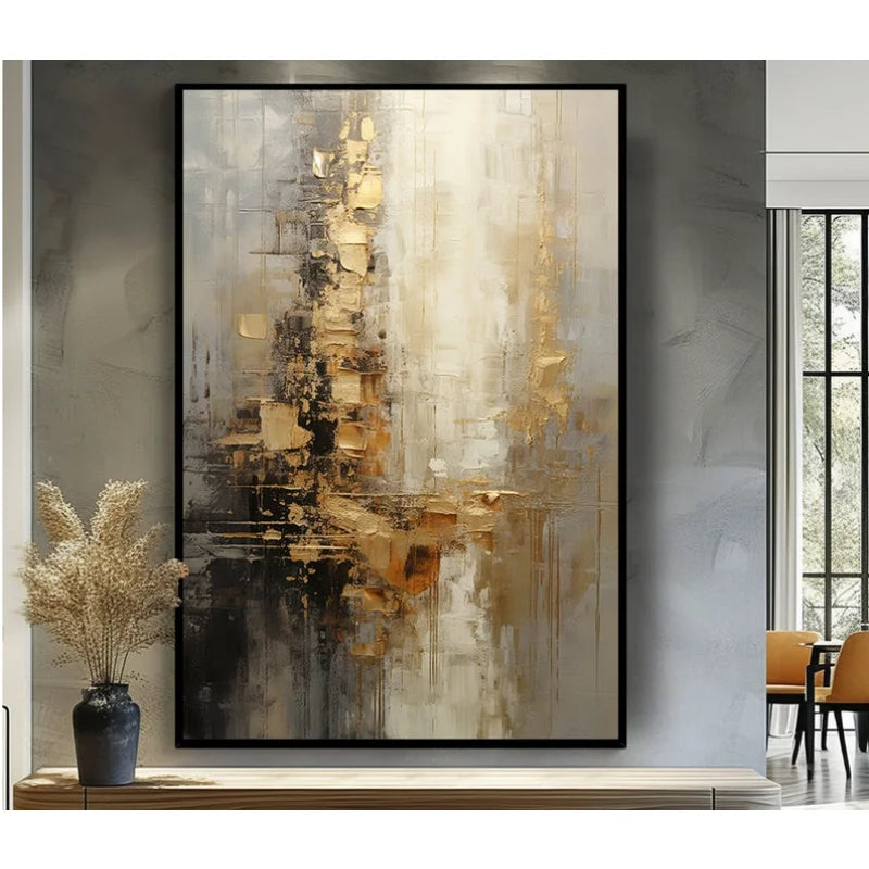 Hand Painted Acrylic Abstract Oil Painting Wall Decor