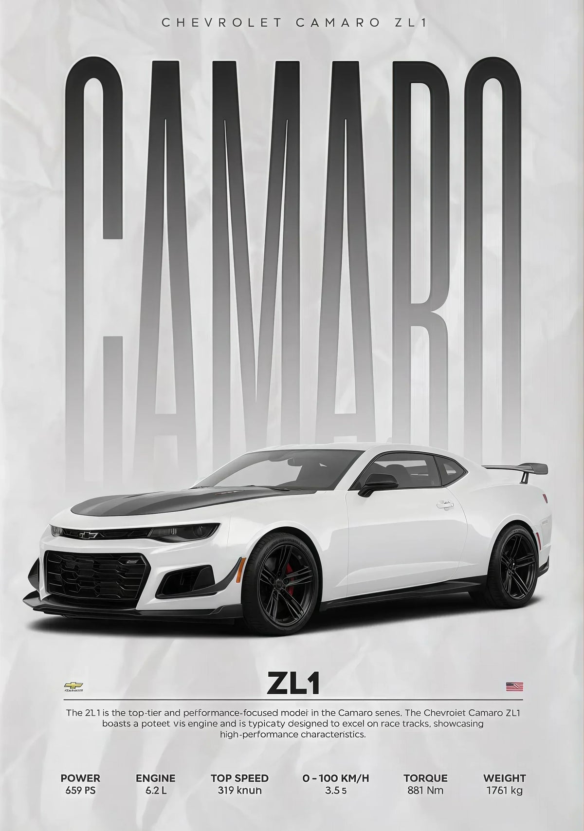 W16 750S Canvas Painting Sports Car Wall Art