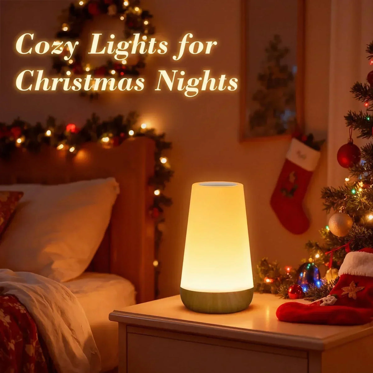 Dimmable Touch Night Light with 13 Colors and 5 Brightness
