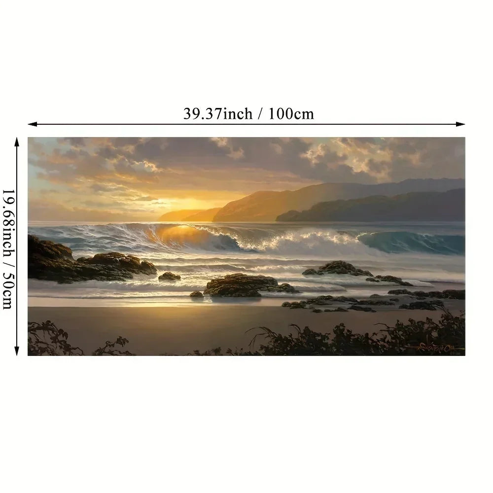 Beach Sunset Canvas Print for Home Decor
