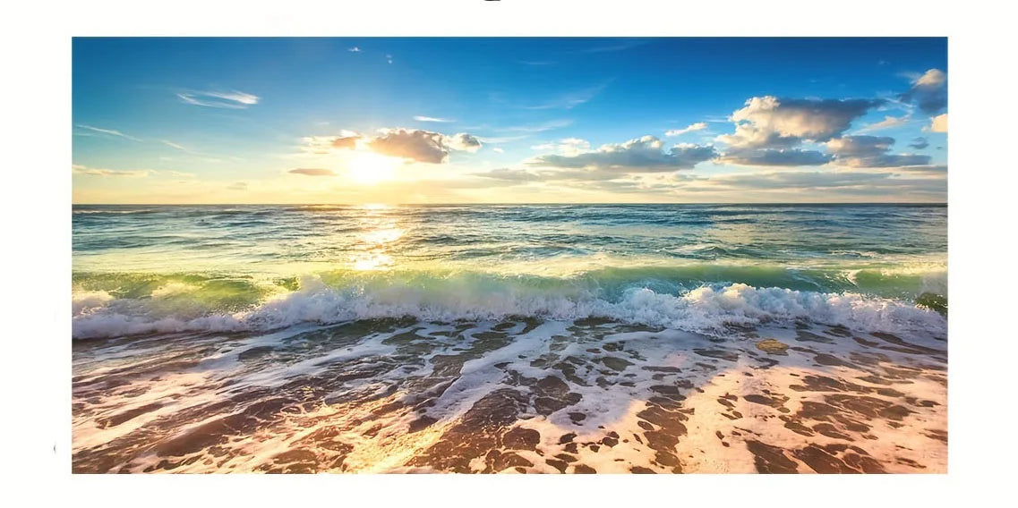 Beach Sunset Canvas Print for Home Decor