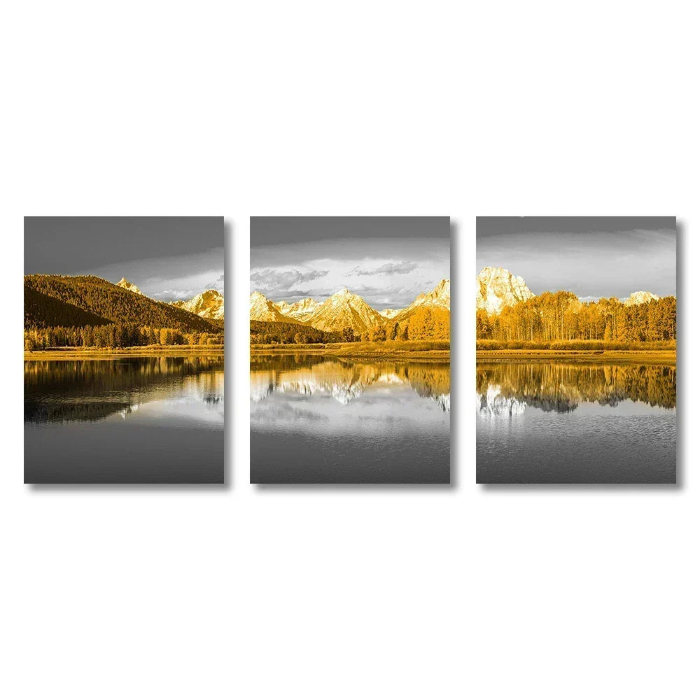 Frameless Canvas Paintings Sunset Sea Beach Art