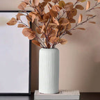 Striped Plastic Bud Vase for Flowers Decorative Display