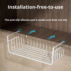 Large Capacity Iron Hanging Basket for Wardrobe Storage