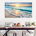 Beach Sunset Canvas Print for Home Decor