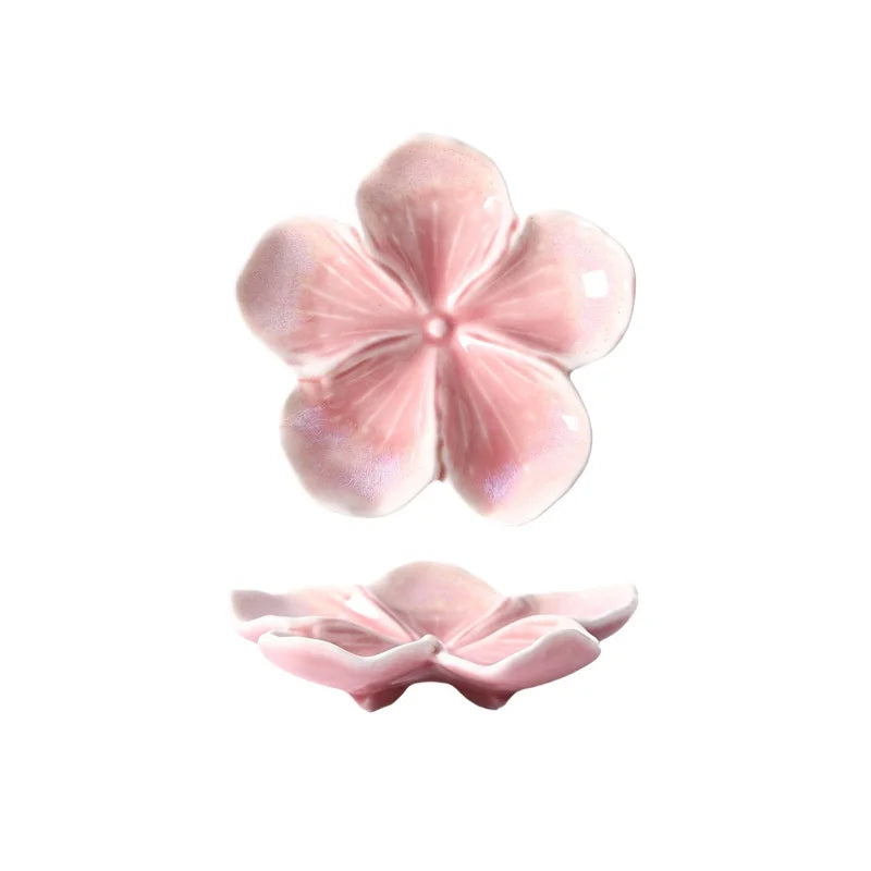 Vintage Flower Shaped Ceramic Dipping Sauce Dish