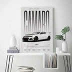W16 750S Canvas Painting Sports Car Wall Art