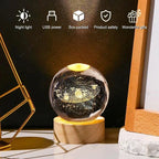 3D Crystal Ball Night Light Lamp for Kids 5cm