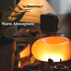 Doughnut LED Night Lamp with Touch Control and Warm Light