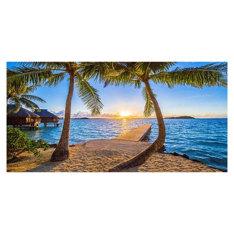 Beach Sunset Canvas Print for Home Decor