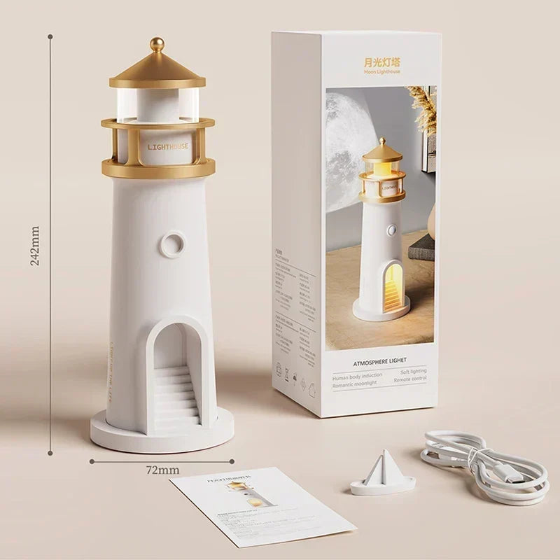 Moon Projection Night Light with Bluetooth Speaker