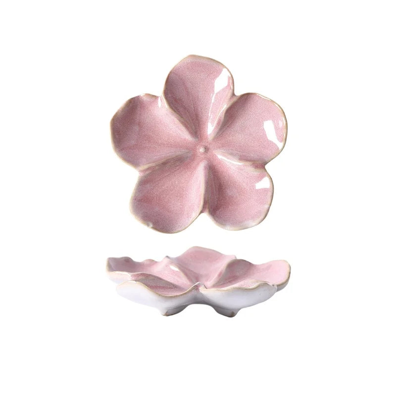 Vintage Flower Shaped Ceramic Dipping Sauce Dish