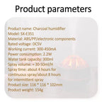 Charcoal Flame Essential Oil Diffuser 300ml Humidifier