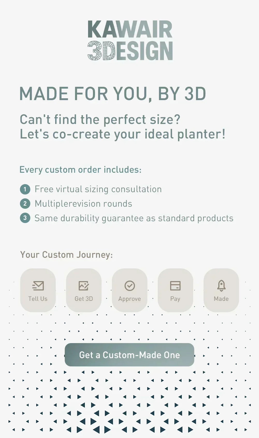 Biodegradable 3D Printed Plant Pot for Home Decor