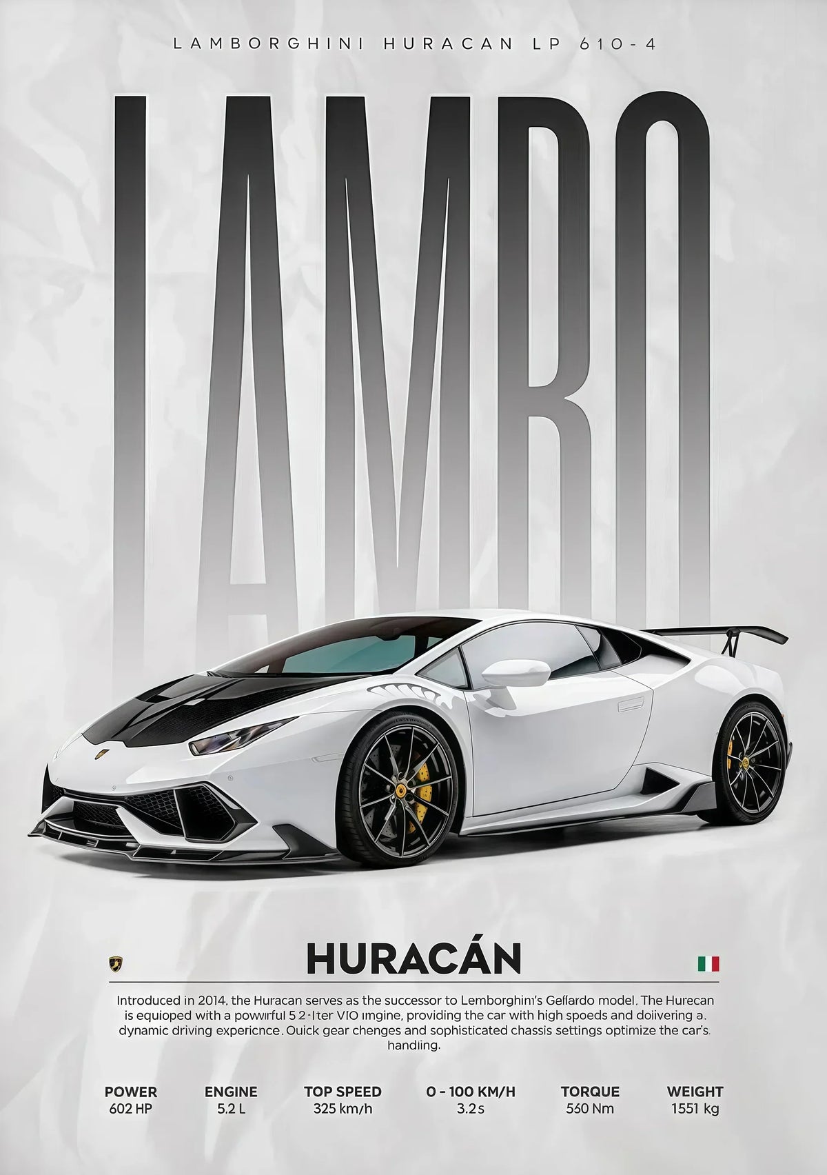 W16 750S Canvas Painting Sports Car Wall Art