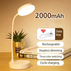 LED Desk Lamp with 3-Level Dimmer and USB Power