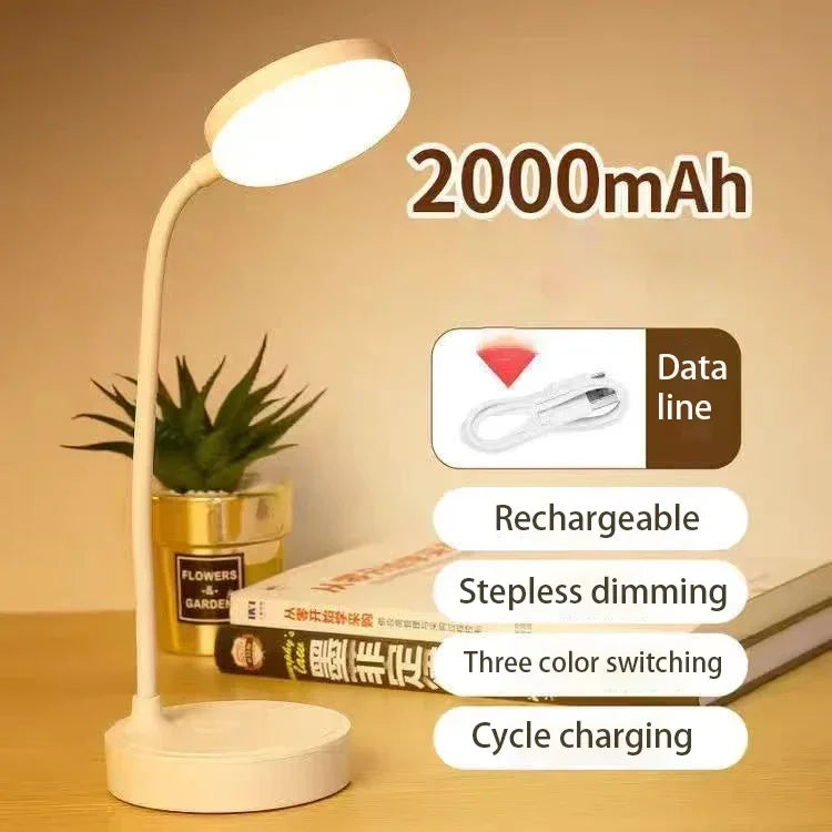 LED Desk Lamp with 3-Level Dimmer and USB Power