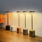 Black Metal LED Table Lamp with Touch Control