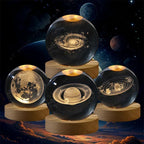 3D Crystal Ball Night Light Lamp for Kids 5cm