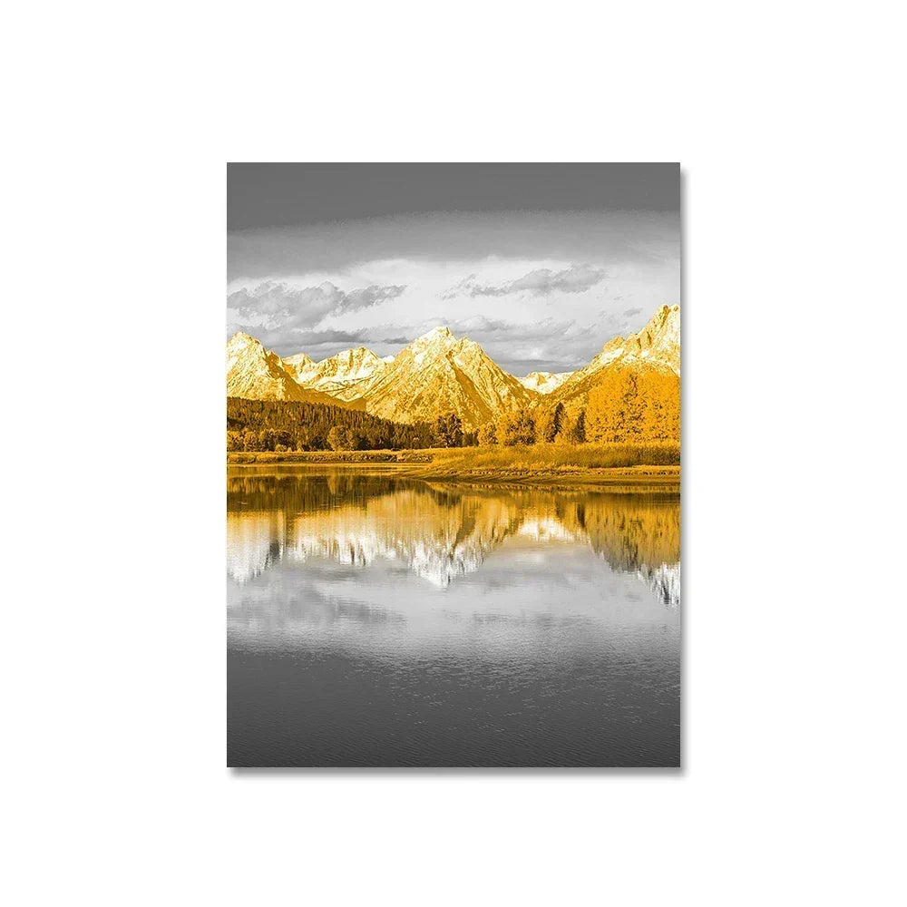Frameless Canvas Paintings Sunset Sea Beach Art