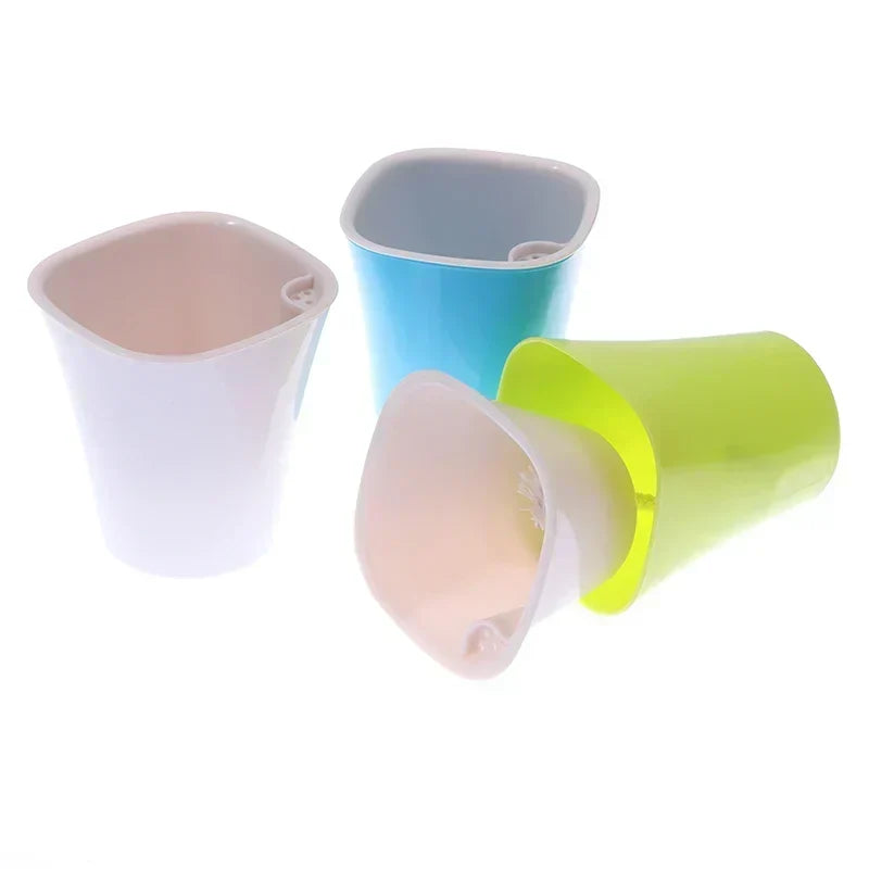 Self Watering Plastic Flower Pot in White