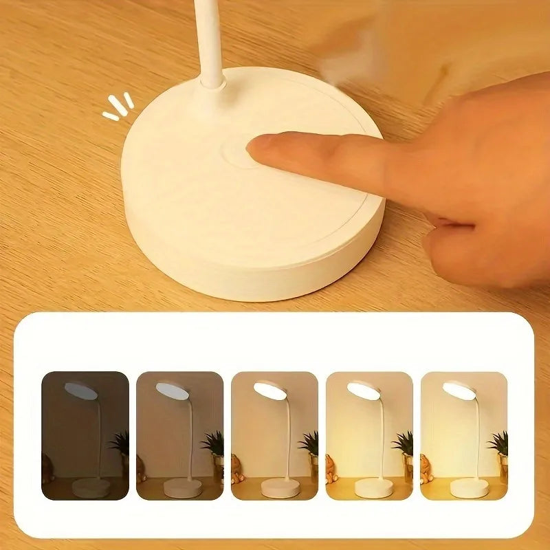 LED Desk Lamp with 3-Level Dimmer and USB Power
