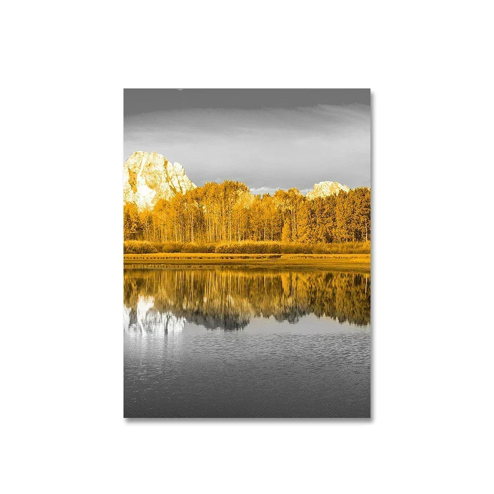 Frameless Canvas Paintings Sunset Sea Beach Art