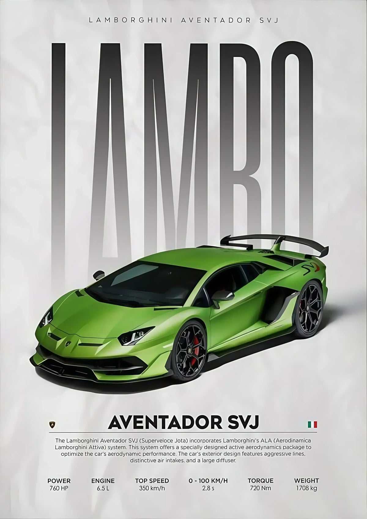 W16 750S Canvas Painting Sports Car Wall Art