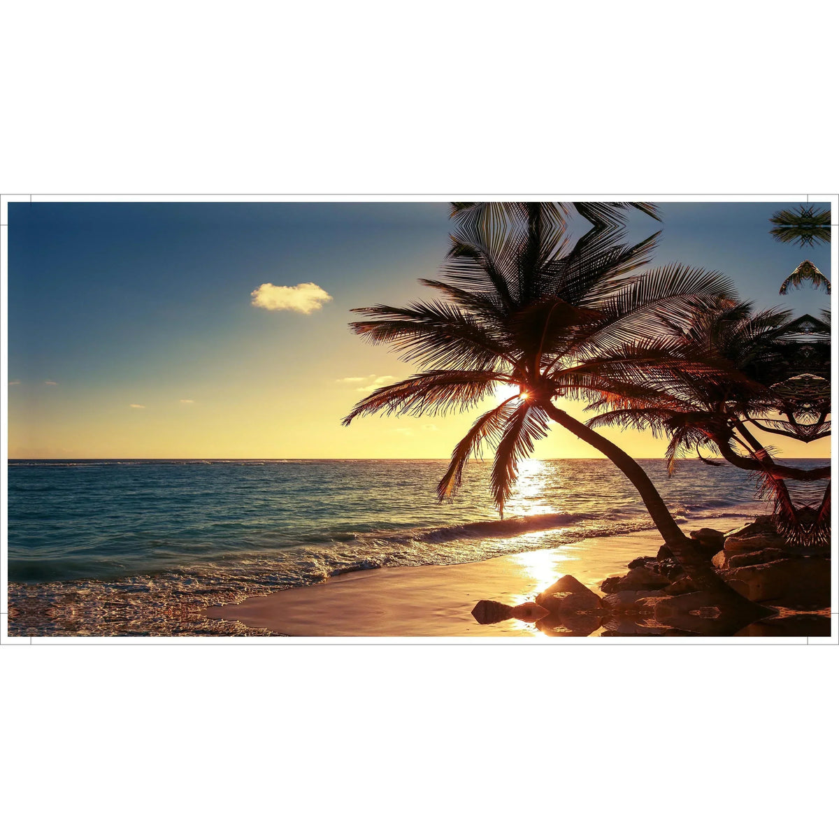 Beach Sunset Canvas Print for Home Decor