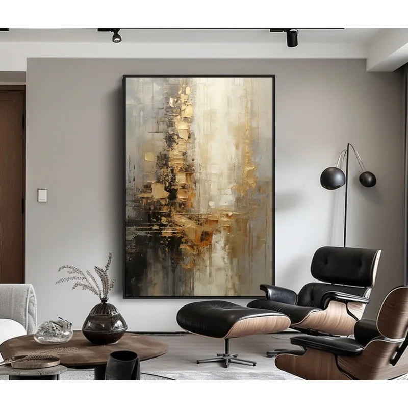 Hand Painted Acrylic Abstract Oil Painting Wall Decor