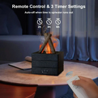 Aroma Humidifier Flame Diffuser with Remote Control