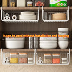Large Capacity Iron Hanging Basket for Wardrobe Storage