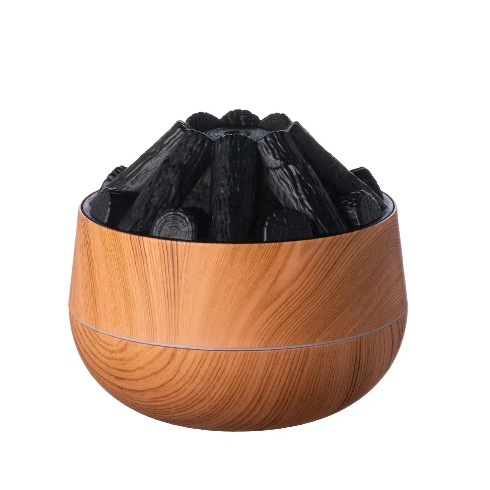 Charcoal Flame Essential Oil Diffuser 300ml Humidifier