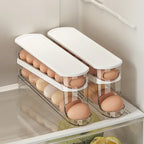 Plastic Egg Storage Box Automatic Rolling Dispenser