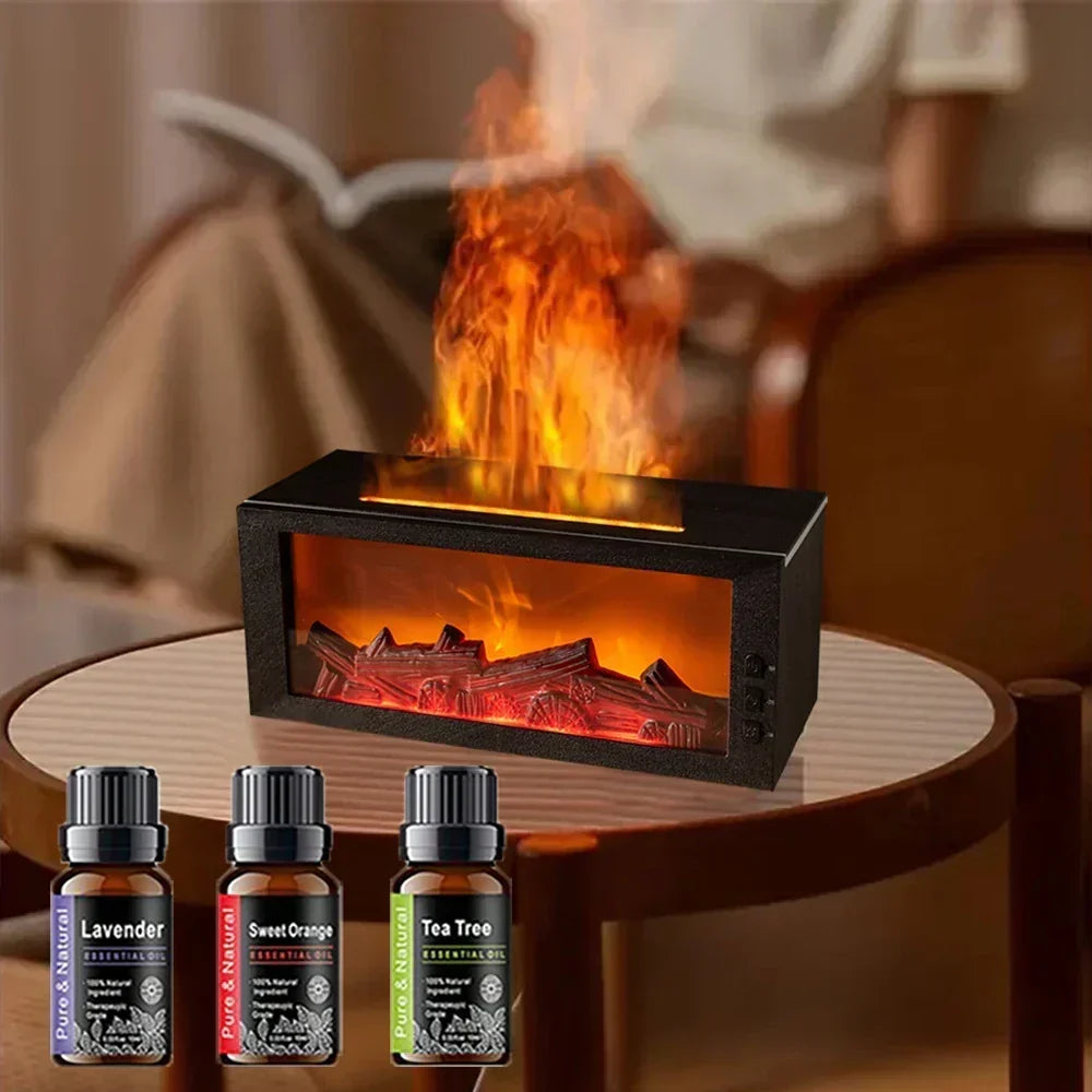 Flame and Mist Humidifier Essential Oil Diffuser