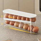 Plastic Egg Storage Box Automatic Rolling Dispenser