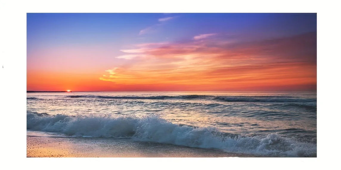 Beach Sunset Canvas Print for Home Decor