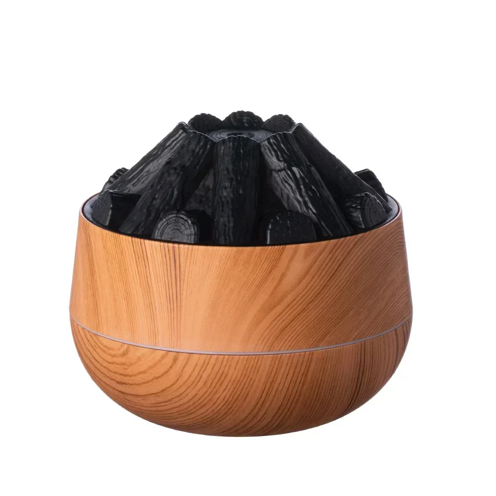 Charcoal Flame Essential Oil Diffuser 300ml Humidifier