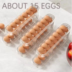 Plastic Egg Storage Box Automatic Rolling Dispenser