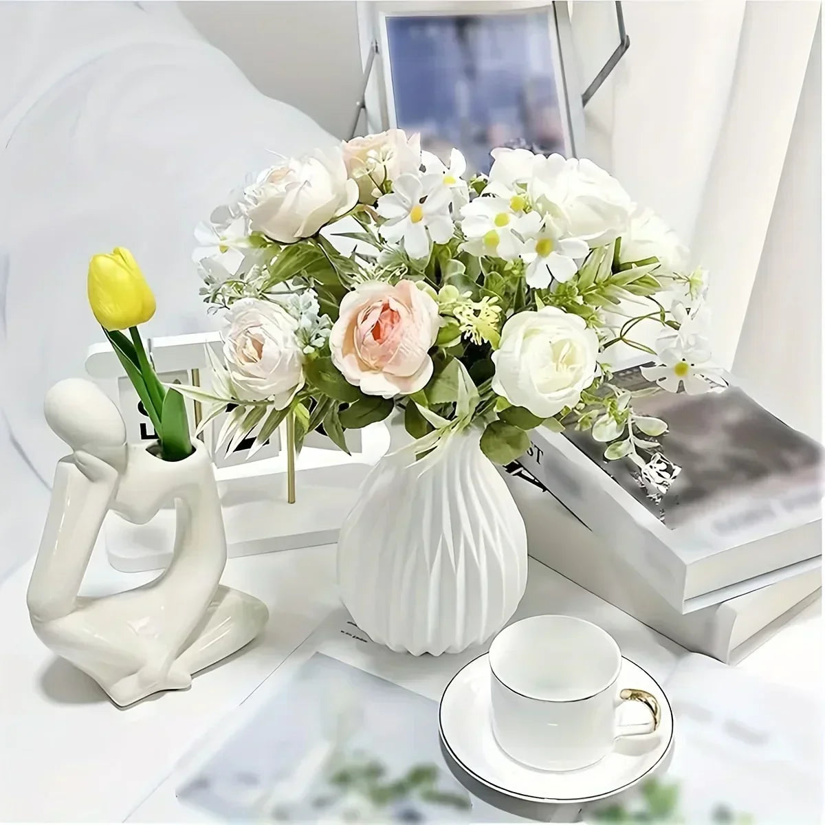 YOCITY Plastic Centerpiece Vase for Modern Decor