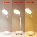 LED Desk Lamp with 3-Level Dimmer and USB Power