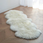 FORSWAN Soft White Faux Fur Area Rug for Kids and Adults