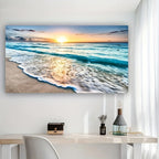 Beach Sunset Canvas Print for Home Decor