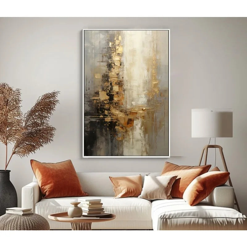 Hand Painted Acrylic Abstract Oil Painting Wall Decor