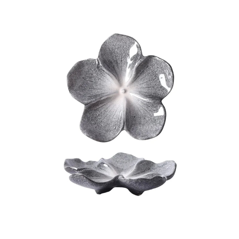 Vintage Flower Shaped Ceramic Dipping Sauce Dish