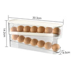 Plastic Egg Storage Box Automatic Rolling Dispenser
