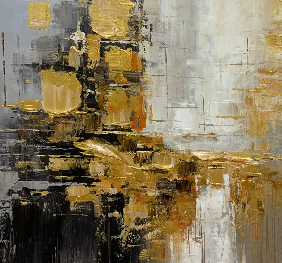 Hand Painted Acrylic Abstract Oil Painting Wall Decor